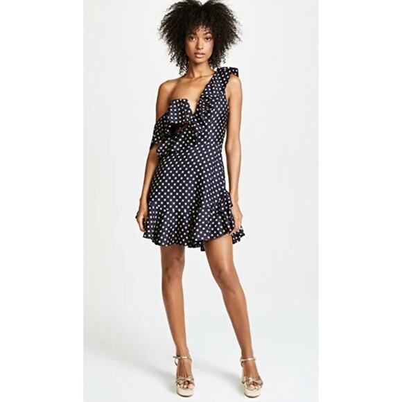 NWT New Zimmermann Rife Flounce Polka Dot Dress Size 3(10) - Picture 1 of 13
